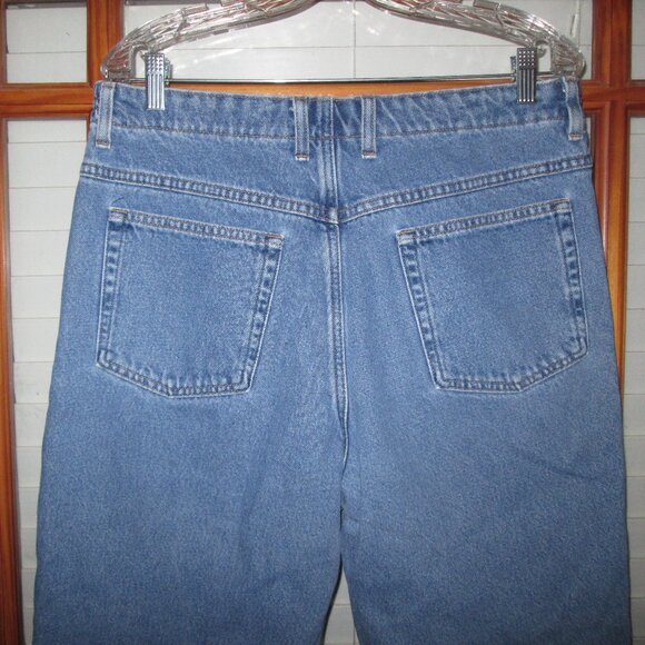 L.L. Bean Flannel Lined Jeans Women's 16 Petite 100% Cotton Vintage - Picture 6 of 9